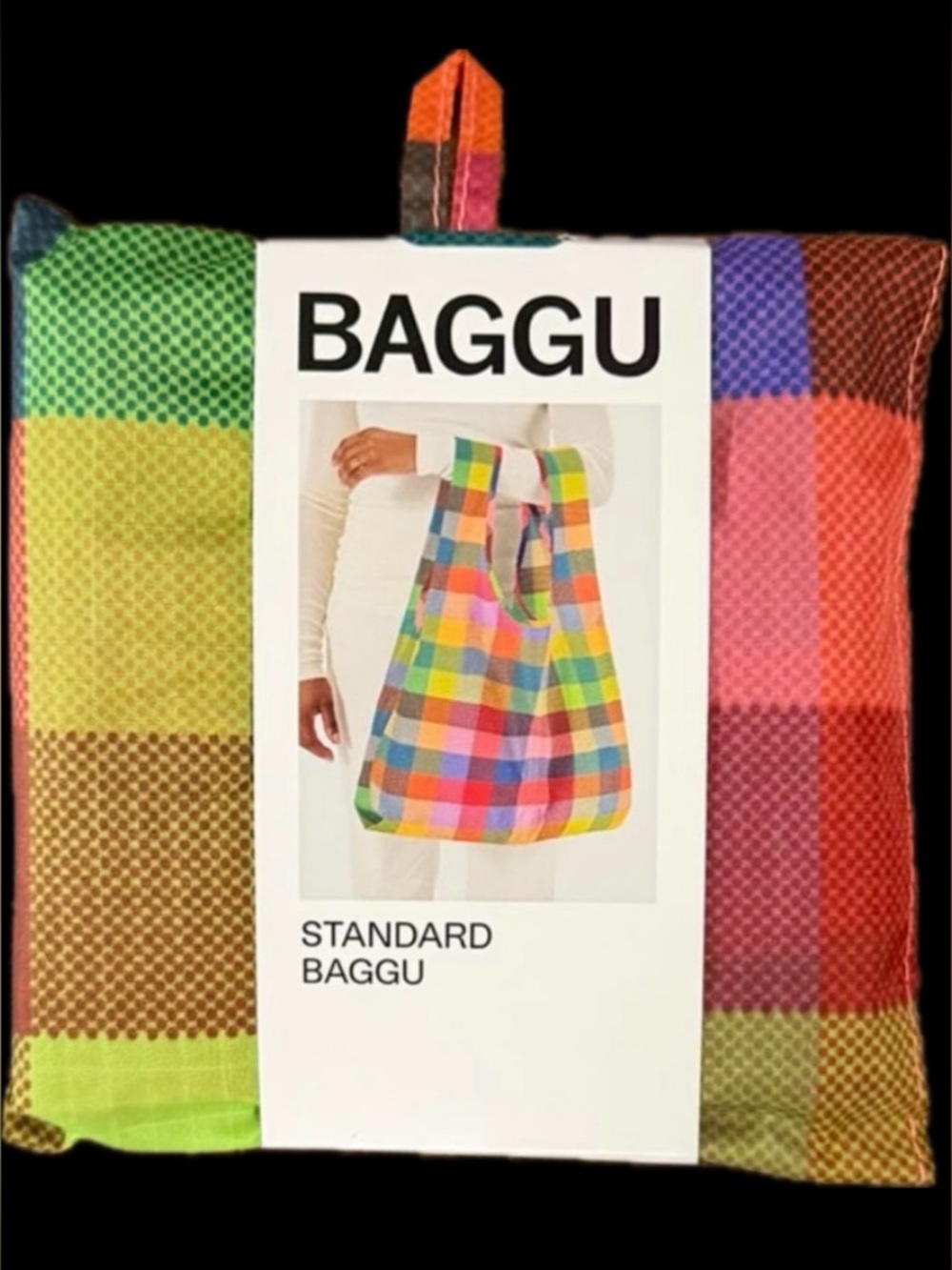 BAGGU X UO Madras Standard Reusable Tote Bag NEW NWT LAST ONE